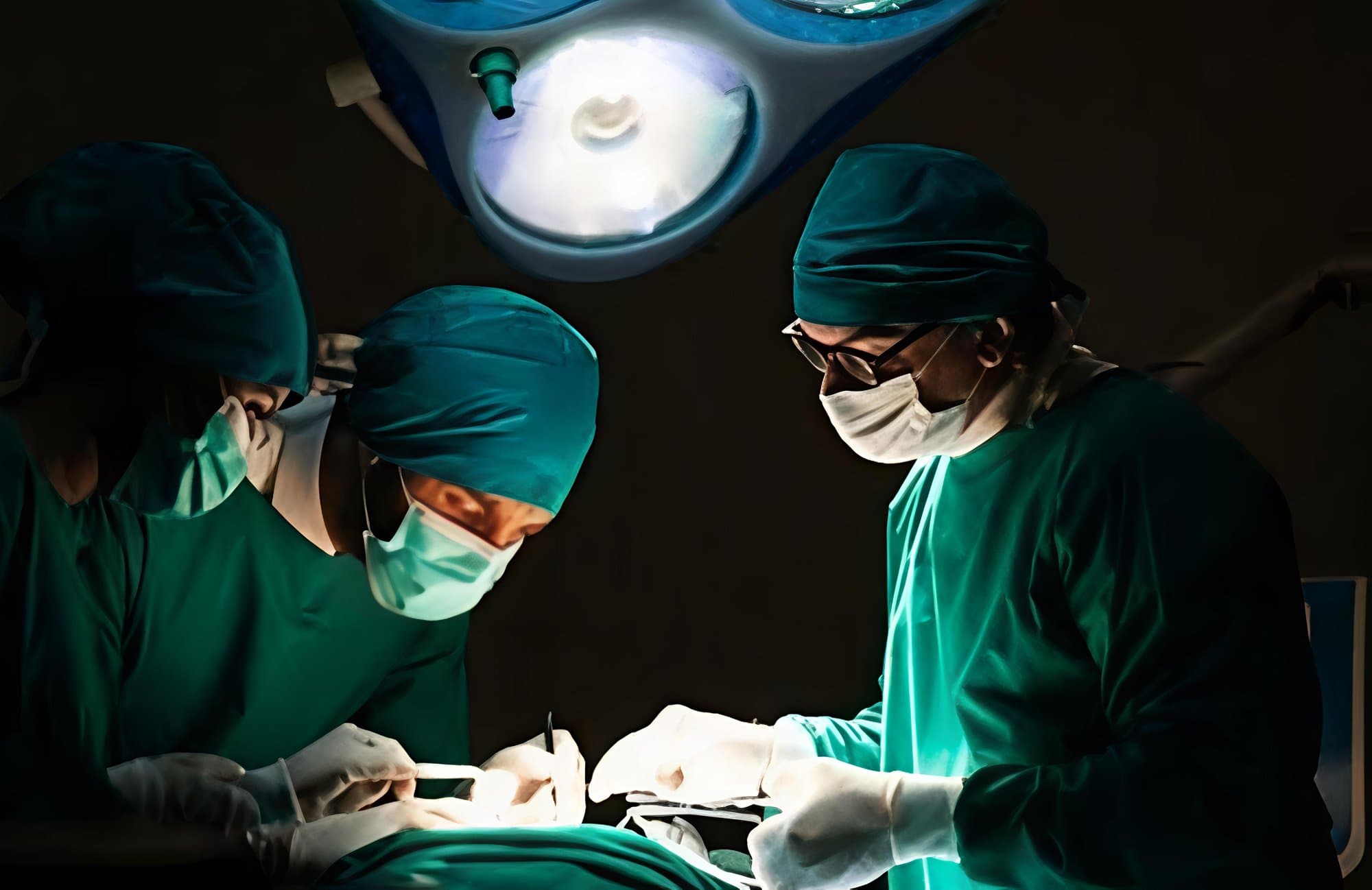 Orthopaedic surgical team in the operating theatre